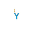 Y Enamel letter pendant blue gold sophie by sophie_385993ad 13a0 4af1 8c25 2ae92bb32468