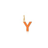 Y Enamel letter pendant orange gold sophie by sophie_ed990654 55bc 4766 870d 12d92e8702c7