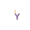 Y Enamel letter pendant purple gold sophie by sophie_70eac85d 16f6 4f7e 8348 bb0e358c647d
