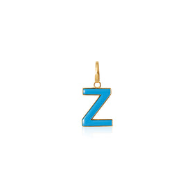 Enamel Letter Pendant Z