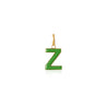 Z Enamel letter pendant green gold sophie by sophie_5c5dbdf5 f008 4705 acd7 f39246f87381