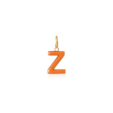 Enamel Letter Pendant Z