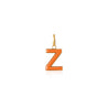Z Enamel letter pendant orange gold sophie by sophie_2aba2798 e843 442b 9d09 c3a7c3dfca9c