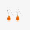 candy drop earrings silver orange sophie by sophiekopiera