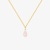 candy drop necklace gold guld sophie by sophie pink