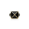 enamel pyramid one stud ring black gold sophie by sophie1080x1080_278639a6 7f43 4561 8742 064cc2fd7ad5