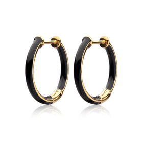 enamel-thin-hoops-medium-orhangen-sophie-by-sophie-earring-black