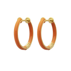 enamel-thin-hoops-medium-orhangen-sophie-by-sophie-earring-orange