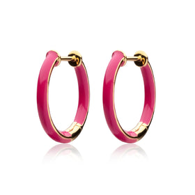 enamel-thin-hoops-medium-orhangen-sophie-by-sophie-earring-pink