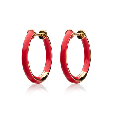 enamel-thin-hoops-medium-orhangen-sophie-by-sophie-earring-red