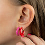 enamel-chunky-hoops-earrings-sophie-by-sophie-red-pink