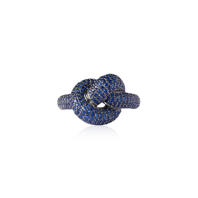 Sapphire Knot Ring Giant