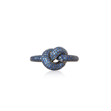 Sapphire Knot Ring Medium