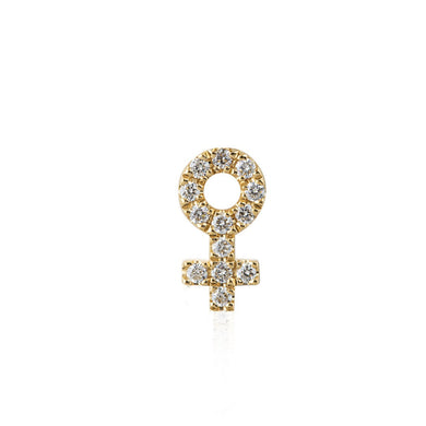Diamond-Earring-Stud-Woman-Sign-Symbol-Gold-18k-female-Sophie-by-Sophie